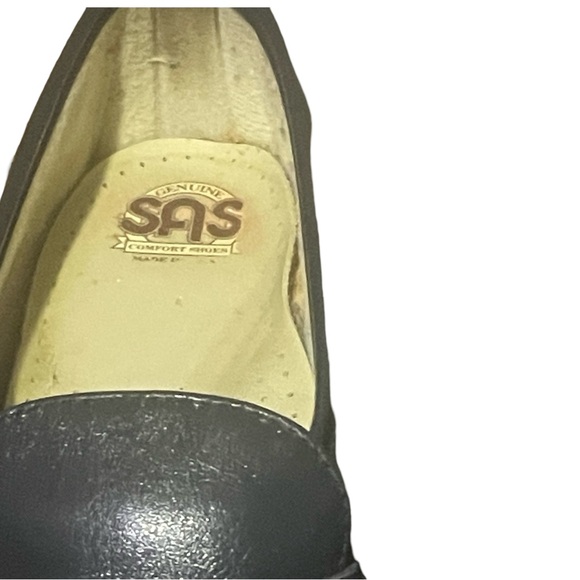 SAS Classic Soft Step Handsewn Navy Blue Penny Loafers Slip On Womens 8 - Picture 2 of 7